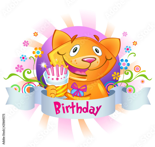 Vector: Happy birthday! Happy birthday!