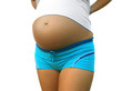 Pregnant woman with belly