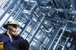 oil workers and pipeline construction