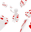 girl with dices in hearts girl with dices in hearts