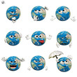 globe emoticon set globe emoticon set
