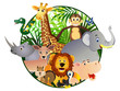 Safari cartoon Safari cartoon