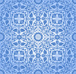 Intertwining Floral Seamless Pattern Blue