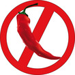 Vector: Sign red Chili pepper Sign red Chili pepper
