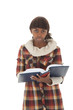 Student looking up