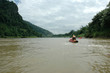 Man kayaking on the river
