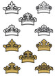 Heraldic crowns