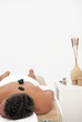 Man relaxing in spa