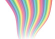 A colorful vector rainbow decoration in wavey curves A colorful vector rainbow decoration in wavey curves