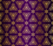 Black and gold seamless arabesque