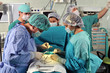A surgeon team performing an operation