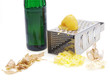 grating cooked potato