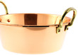 bassine cuivre, fond blanc bassine cuivre, fond blanc