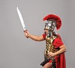 Legionary soldier ready for a war