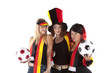 Foto: weibliche Fußball-Fans WM 2010 weibliche Fußball-Fans WM 2010