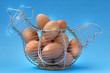Eggs basket chicken-shaped