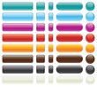 Easy Editable Website Buttons-Vector