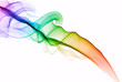 colored smoke isolated on white background