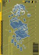 Exploded technical diagram abstract of a mobile phone. Exploded technical diagram abstract of a mobile phone.
