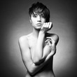 Nude sensual woman