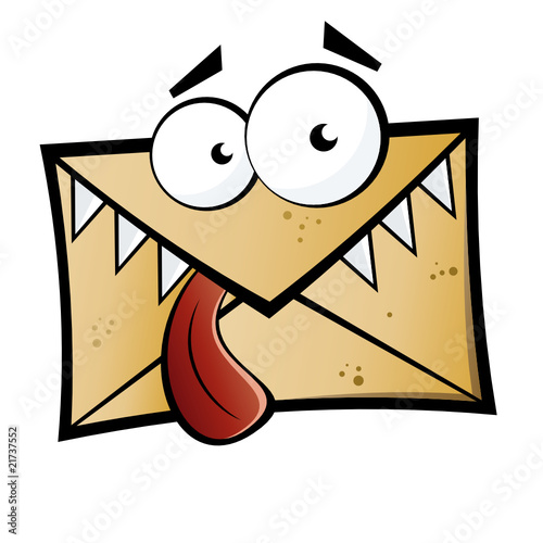 brief cartoon spam monster lustig by shockfactor, Royalty free vectors ...