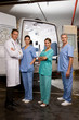 Confident paramedics team