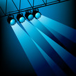 Blue Stage Lighting