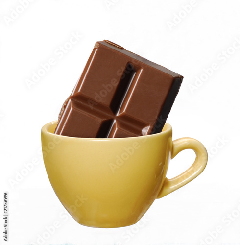 Foto: Tasa de chocolate caliente. Tasa de chocolate caliente.