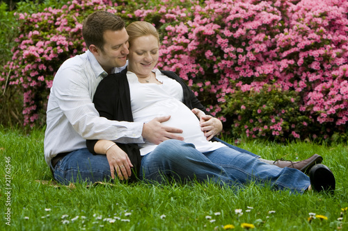 Photo: Loving parents expecting baby Loving parents expecting baby