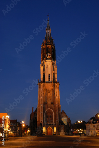 Photo: Nieuwe Kerk and Markt, Delft, Nieuwe Kerk and Markt, Delft,