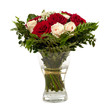 roses in vase