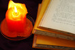 books with candle