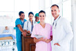 Portrait of a diverse medical team at work