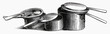 Various old pots and pans (illustration)