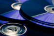Detaily fotografie CD-ROM modr&aacute;, poč&iacute;tačov&eacute; ukl&aacute;d&aacute;n&iacute; dat, z&aacute;lohov&aacute;n&iacute;