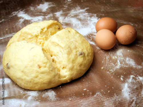Photo: Bun and eggs Bun and eggs