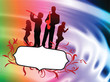 Live Music Band on Abstract Liquid Wave Background Live Music Band on Abstract Liquid Wave Background