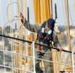 man on bridge