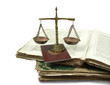 Weighing scales and books
