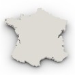 Landkarte Frankreich