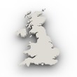 Landkarte Großbritannien