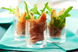 appetizer with pear,prosciutto,arugula,gorgonzola appetizer with pear,prosciutto,arugula,gorgonzola