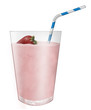 Strawberry milk-shake