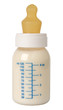 Bottle with milk for a baby