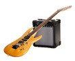 Electric guitar with amplifier