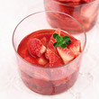 Fraises au sirop et thym citron