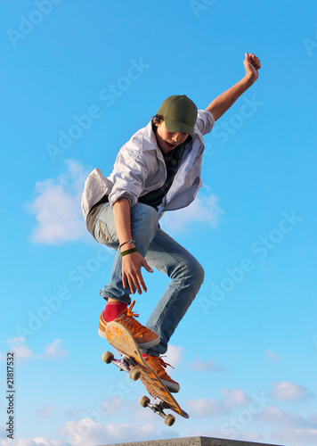 Photo: skateboarder hand up skateboarder hand up
