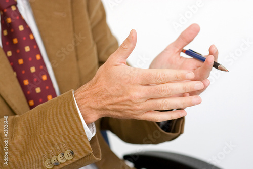 Foto: ballpen in hands ballpen in hands