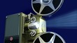 Projector film shows a film Projector film shows a film
