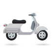 vector vespa motorbike isolated